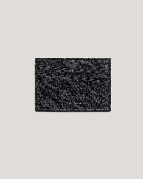 Mens Black Leather Cardholder